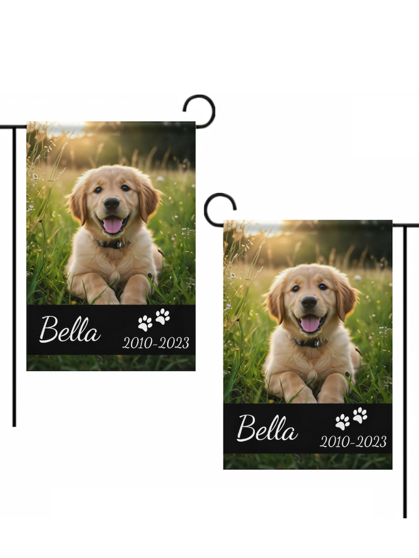 Custom Pet Memorial Garden Flags Personalized Dog and Cat Memorial Flags Condolence Gifts